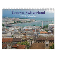 Genf, Schweiz 2026 Kalender