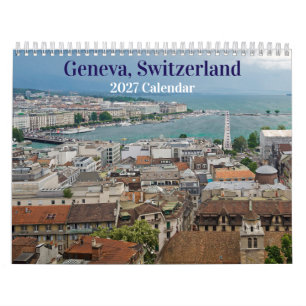 Genf, Schweiz 2027 Kalender