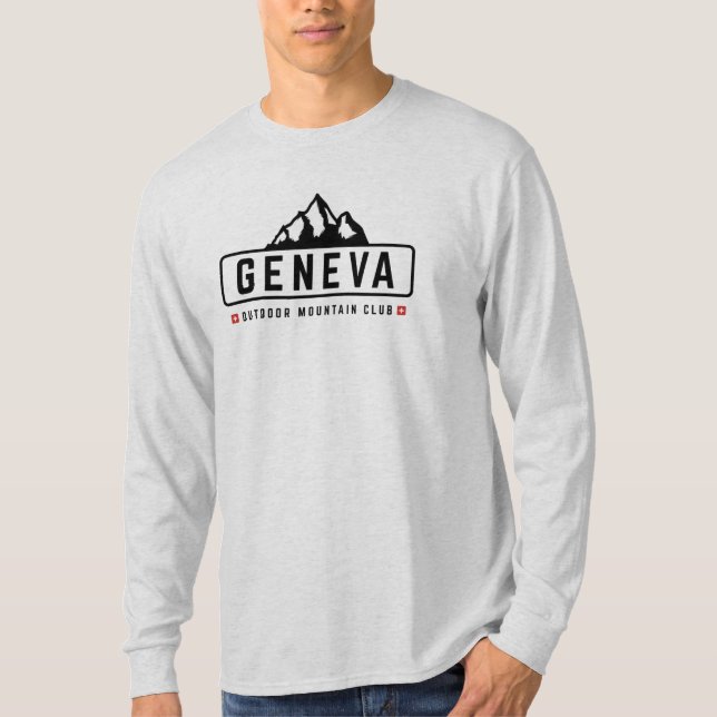 Genf Schweiz Außenbereich T - Shirt (Vorderseite)