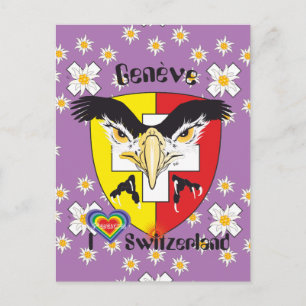 Genf Schweiz / Genève Suisse Postkarte