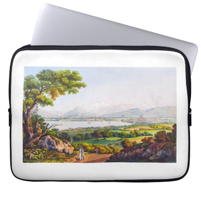 Genf, Schweiz Laptopschutzhülle (Vorderseite)