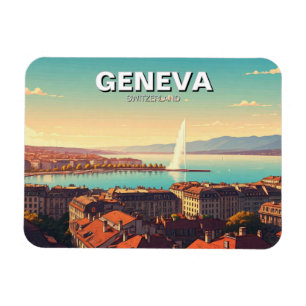 Genf Schweiz Reisen Magnet
