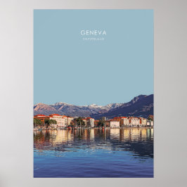 Genf, Schweiz Reisesaal Poster