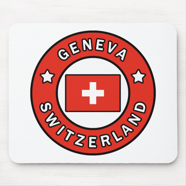 Genfer Schweiz Mousepad (Vorne)