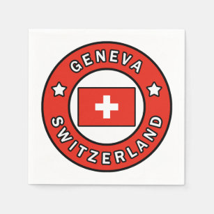 Genfer Schweiz Serviette