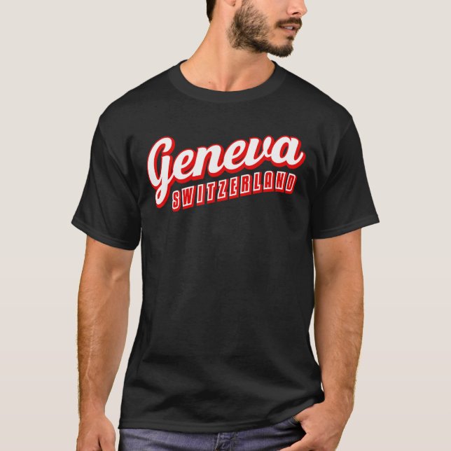 Genfer Schweiz T-Shirt (Vorderseite)