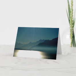 Genfer See Montreux Feiertagskarte