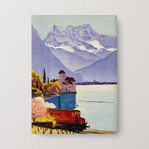 Genfer See Reise Button