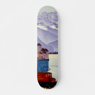 Genfer See Reise Skateboard