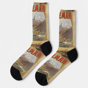 Genfer See Travel Socken