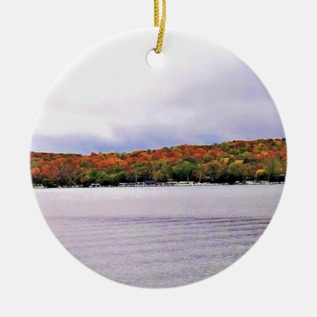 Genfer See, Wisconsin Keramik Ornament (Vorne)