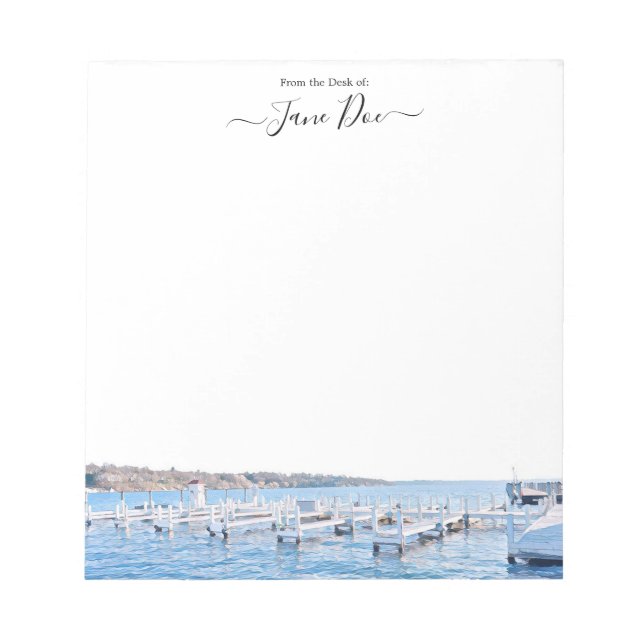 Genfer See Wisconsin Notepad Notizblock (Vorderseite)