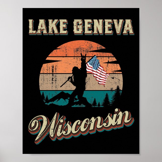 Genfer See Wisconsin Poster (Vorne)