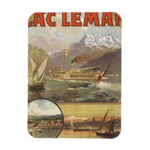 Genfersee Reise Magnet