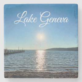 Genfersee Wisconsin Stone Untersetzer