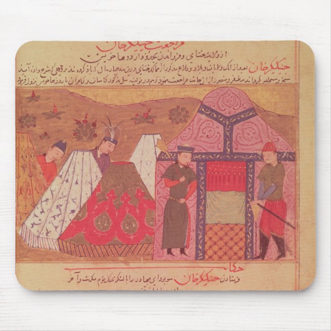 Genghis Khan außerhalb seines Zeltes Mousepad (Vorne)