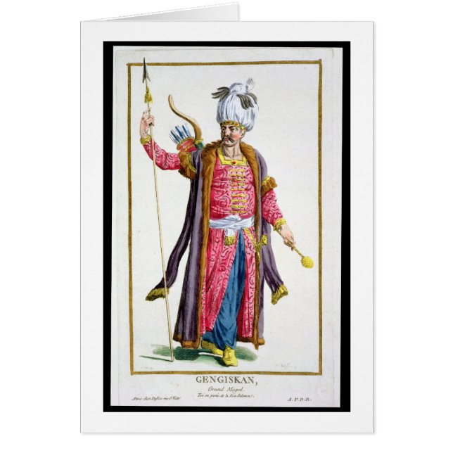 Genghis Khan (c.1162-1227) von 'Receuil DES Estam (Vorne)