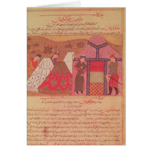 Genghis Khan en dehors de sa tente