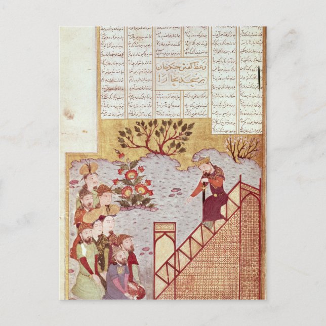 Genghis Khan spricht über eine Gemeinde Postkarte (Vorderseite)