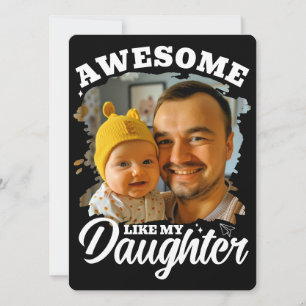 Génial Comme Ma Fille Carte Photo Papa Personnalis