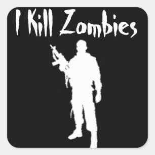 GÉNIAL JE TUE LES ZOMBIES - AUTOCOLLANT