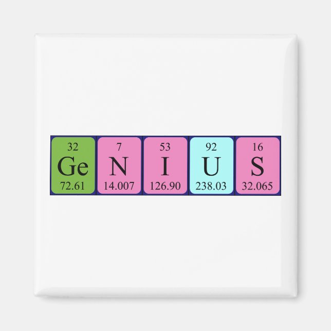 Genialer Periodenmagnet Magnet (Vorne)