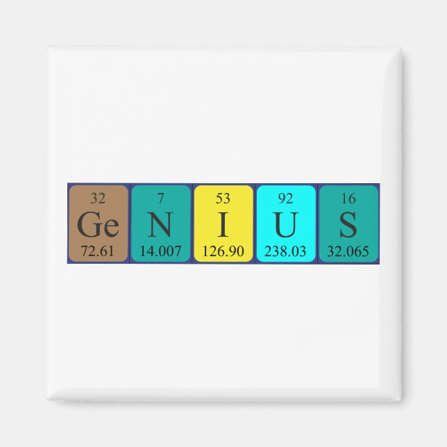 Genialer Periodenmagnet Magnet (Vorne)