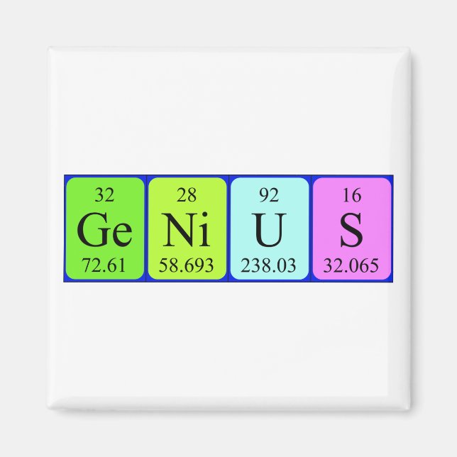 Genialer Periodenmagnet Magnet (Vorne)