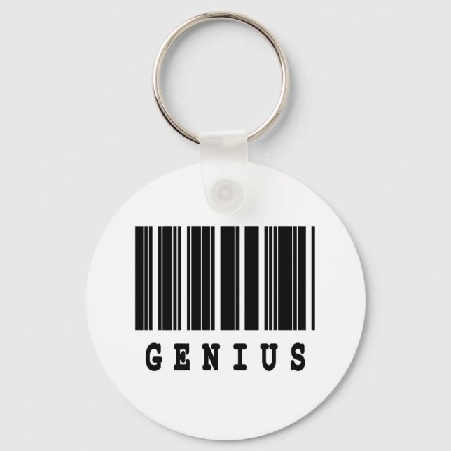 geniales Barcode-Design Schlüsselanhänger (Vorderseite)