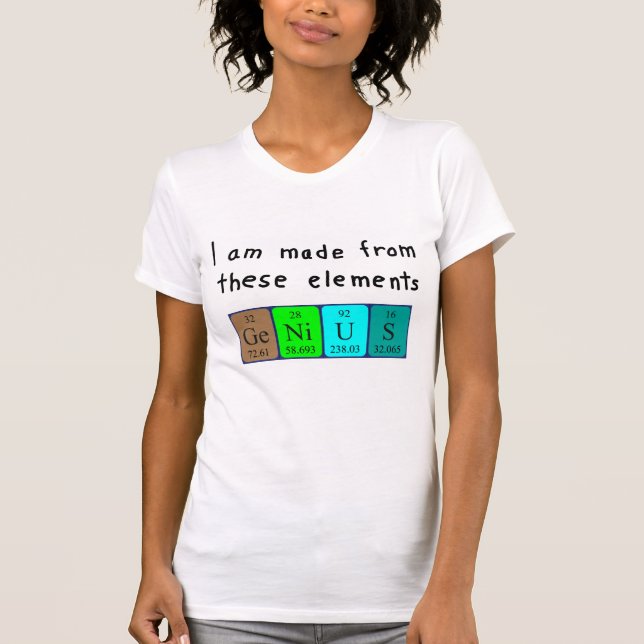 Geniales Periodenname-Shirt T-Shirt (Vorderseite)