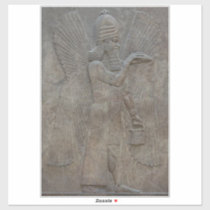 Genie Benisseur der assyrischen mesopotamischen Go Aufkleber