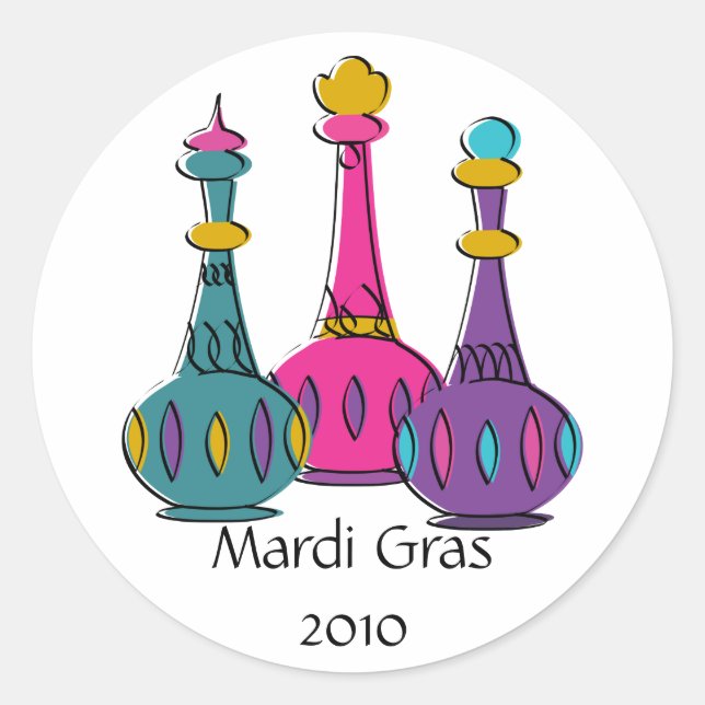 Genie Bottles 2010 Runder Aufkleber (Vorderseite)