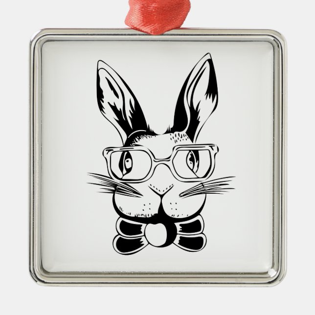 Genie-Brötchen Silbernes Ornament (Vorne)