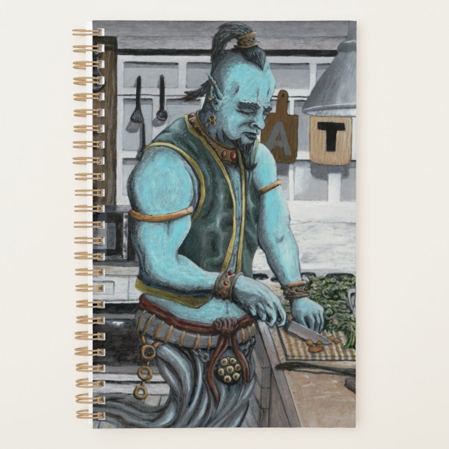 Genie Cooking Kitchen Magic Fantasy Art Planner Planer (Vorderseite)