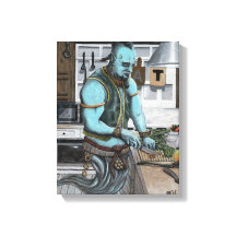 Genie Cooking Kitchen Magic Fantasy Canvas Print