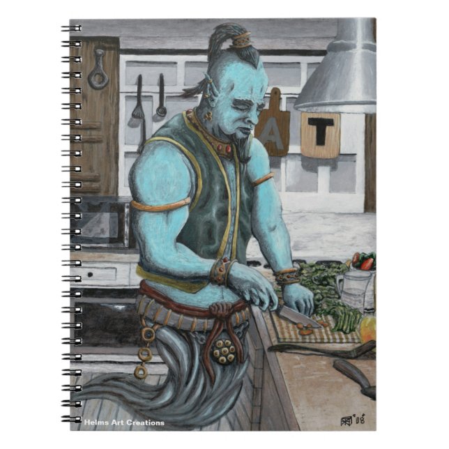 Genie Cooking Kitchen Magic Graphic Notebook Notizblock (Vorderseite)