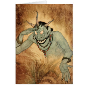 Génie des nuits arabes par Edmund Dulac