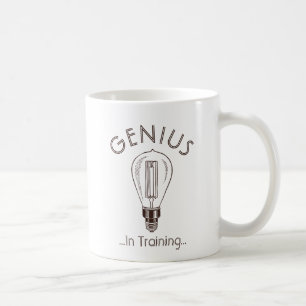Genie in der Trainings-Antiken-Glühlampe Kaffeetasse
