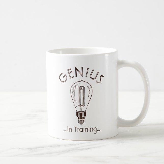 Genie in der Trainings-Antiken-Glühlampe Kaffeetasse (Rechts)
