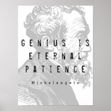 Genie ist ewige Geduld | Zitat von Michelangelo