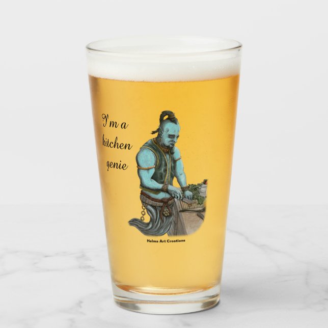 Genie Koch Kochabend Fantasy Drink Glass Glas (Vorne (Gefüllt))