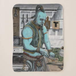 Genie Koch Kochen Abendessen Fantasy Art Blanka Sherpadecke