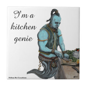 Genie Koch Kochen Küche Abendessen Fantasy Art Til Fliese