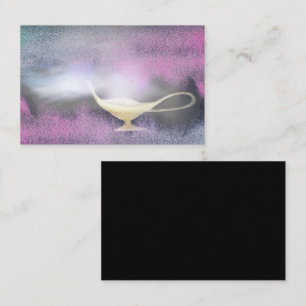 Genie Lamp Smoke Magic Magic Business Card Visitenkarte