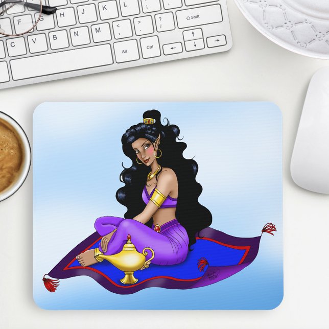 Genie Magic Carpet Lampe Blauer Himmel Mousepad (Von Creator hochgeladen)