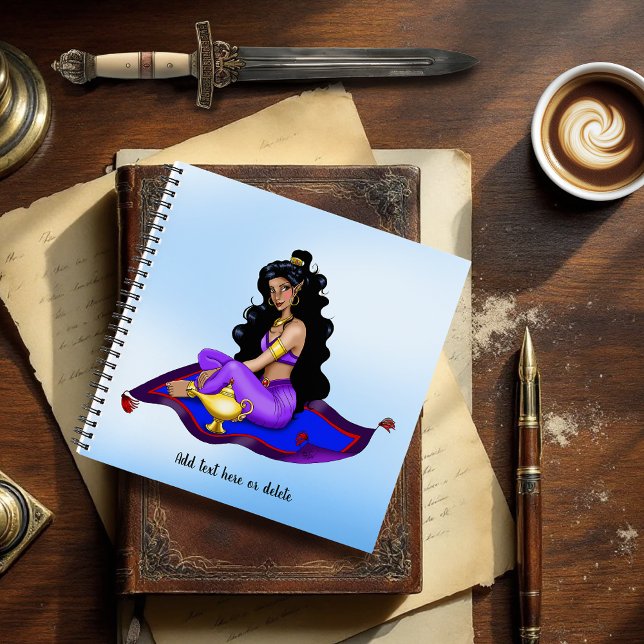 Genie Magic Carpet Lampe Blauer Himmel Notizbuch (Von Creator hochgeladen)