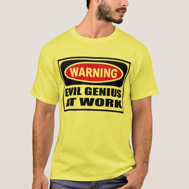 GÉNIE MAUVAIS d'avertissement au T-shirt des (Devant)