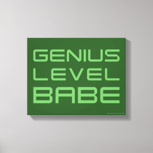 Genie-Niveau-Baby des Pfeil-  Leinwanddruck