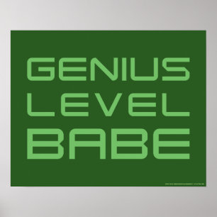 Genie-Niveau-Baby des Pfeil-  Poster