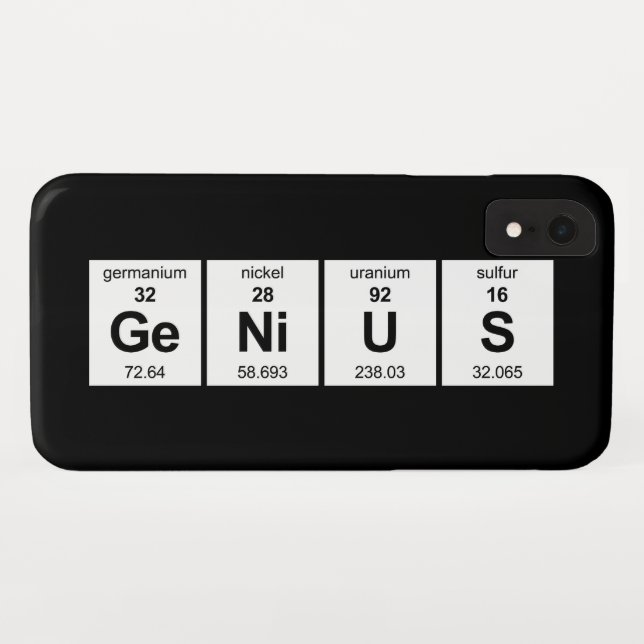 Genie-Periodensystem Case-Mate iPhone Hülle (Rückseite (Horizontal))